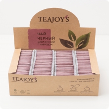 Чай черный TEAJOYS (ТиДжойс), упаковка 100 саше по 2 г, цейлонский с чабрецом
