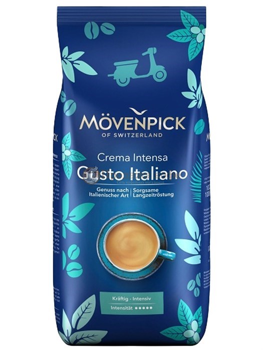 Кофе в зернах Movenpick Caffe Crema Gusto Italiano (Мовенпик Кафе Крема Густо Итальяно)  1 кг, вакуумная упаковка 006174 - фото 3325