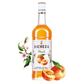 Сироп RICHEZA Персик стекло (1л) 000744