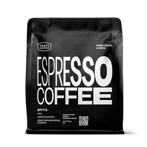 Tasty Coffee Фрутти, кофе в зернах 250 г, вакуумная упаковка 006248