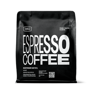 Tasty Coffee Колумбия Богота, кофе в зернах 250 г, вакуумная упаковка 006228