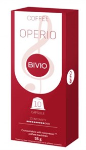 Кофе жаренный молотый BIVIO Operio (10 кап/уп) - 50% арабика, 50% робуста, смесь арабики и робусты из Вьетнама, Колумбии, Гондураса, Уганды и Индии. G0gtlc9ZjedWx7r462waF2