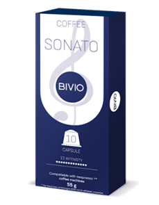 Кофе жаренный молотый BIVIO Sonato (10 кап/уп) - 100% робуста, смесь робусты из Вьетнама и Индонезии. yfIruOswjXZUwLuZM36sO1