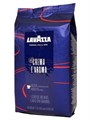 Кофе в зернах Lavazza Crema e Aroma (Лавацца Крема е Арома)  1 кг, вакуумная упаковка, пакет синего цвета 002225